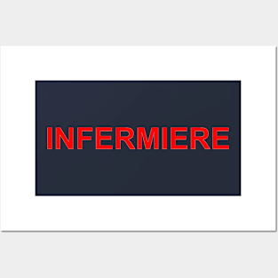 Infermiere | Nurse | T-shirt for Nursing Staff Posters and Art